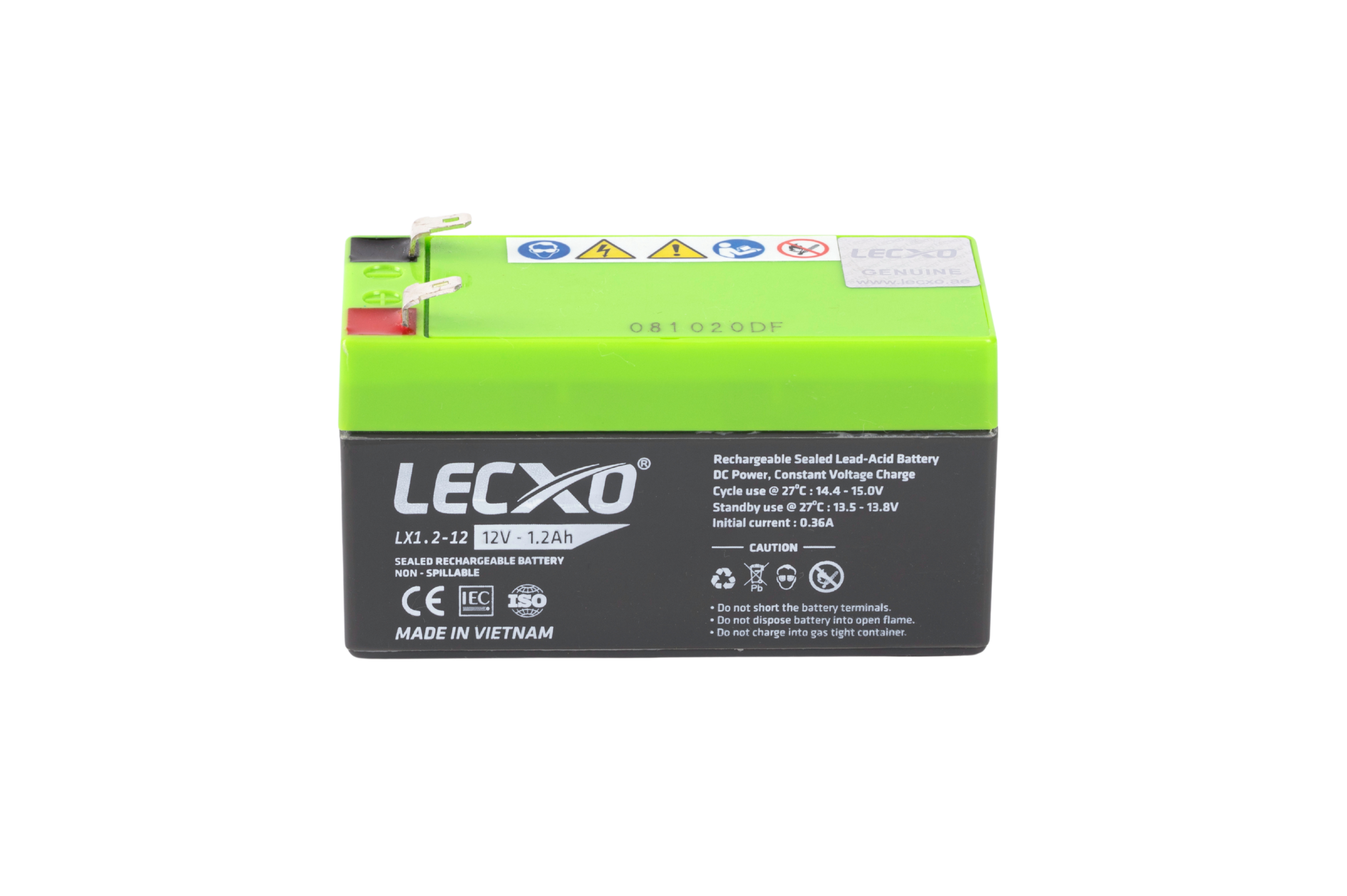 Rechargeable Sealed Lead Acid Battery 12V 1.2AH