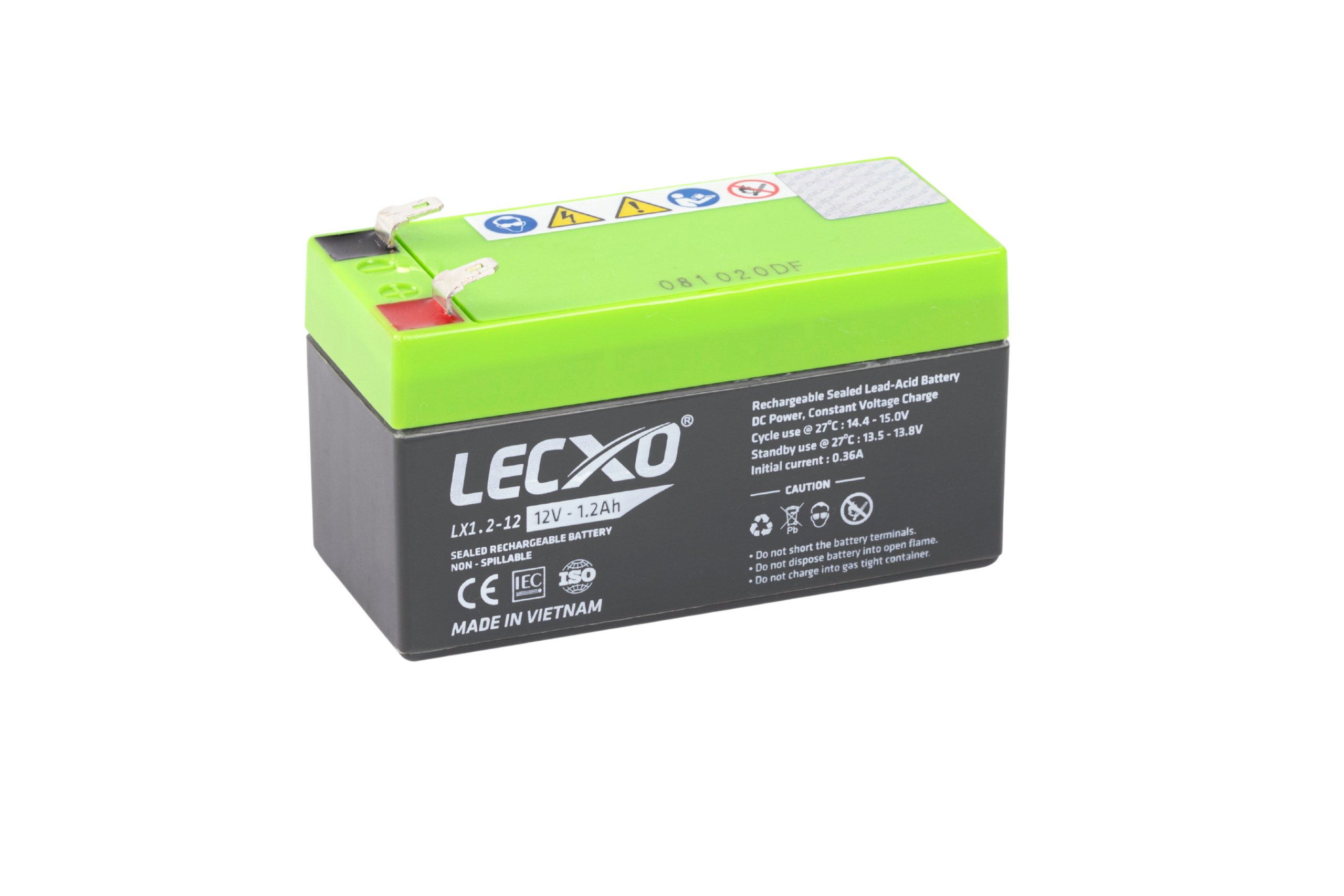 Rechargeable Sealed Lead Acid Battery 12V 1.2AH - Image 3