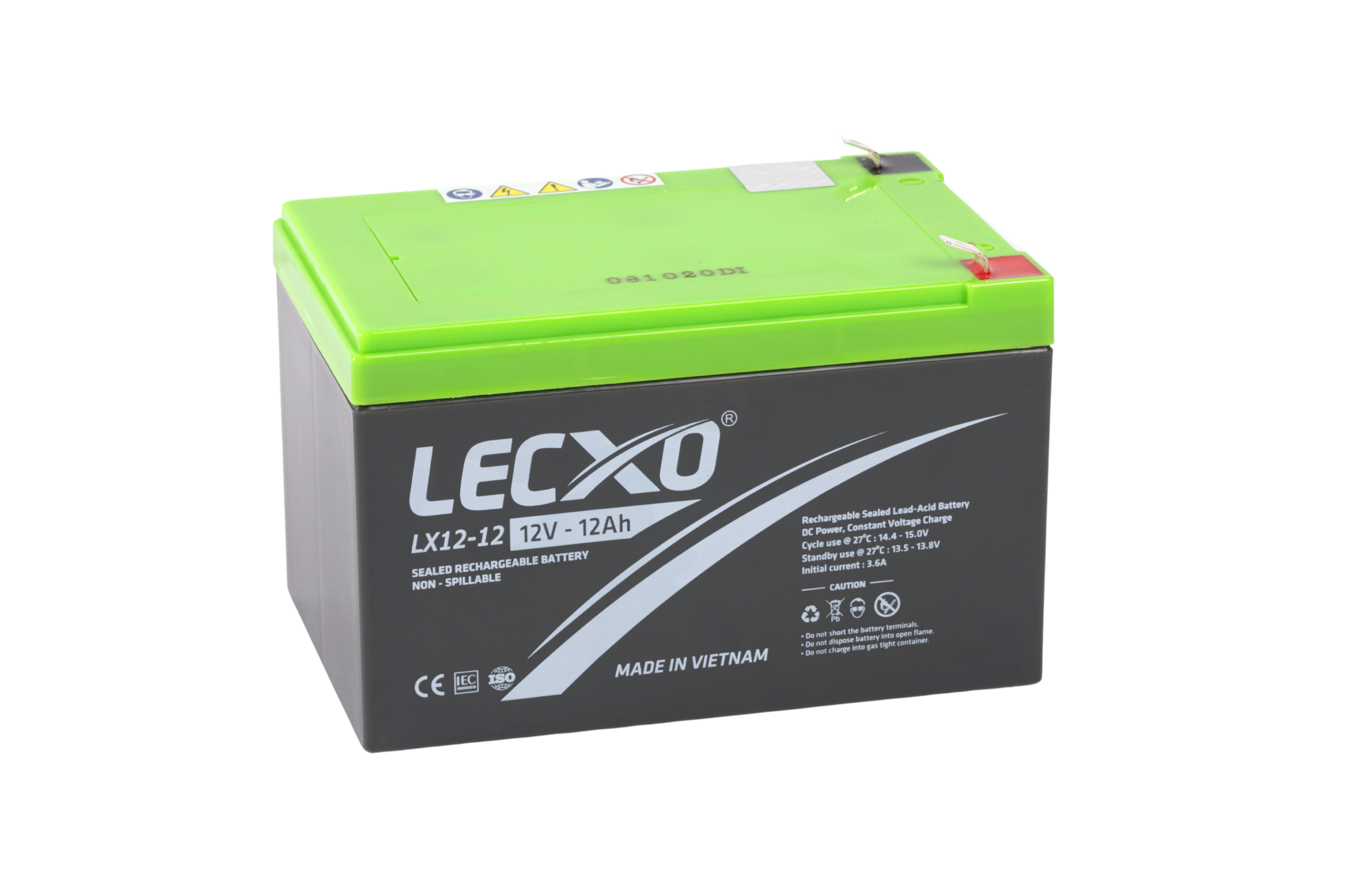 Rechargeable Sealed Lead Acid Battery 12V 12AH - Image 3
