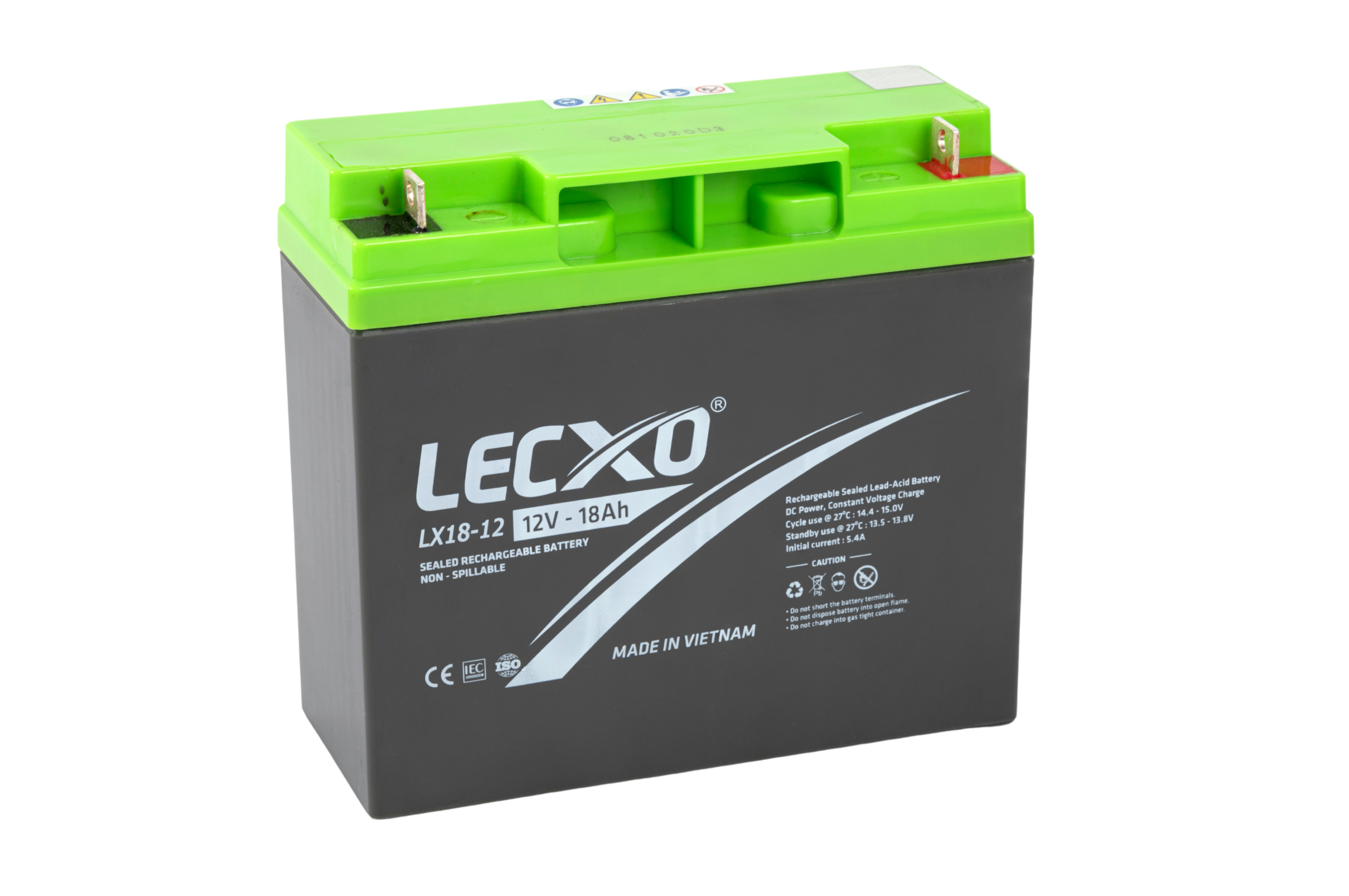 Rechargeable Sealed Lead Acid Battery 12V 18AH - Image 3