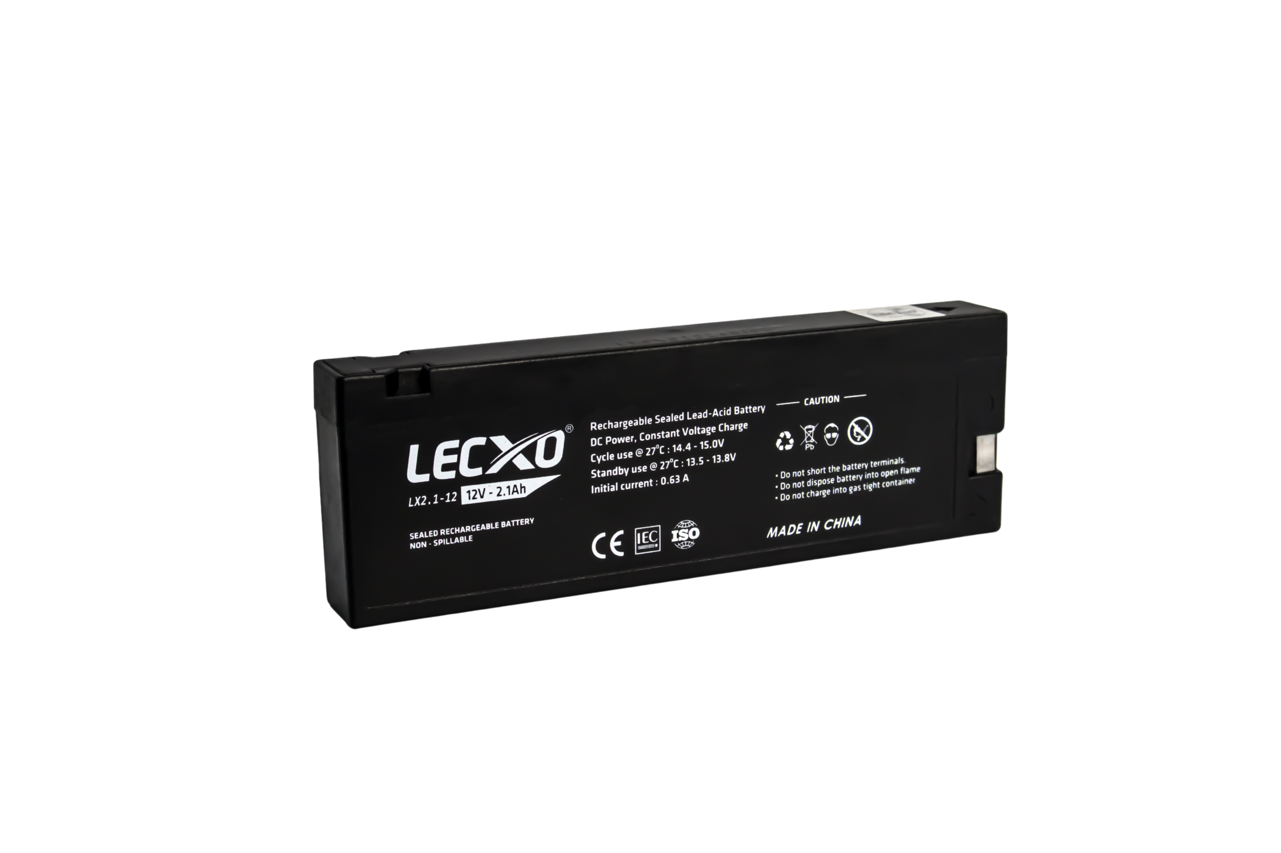 Rechargeable Sealed Lead Acid Battery 12V 2.1AH - Image 2
