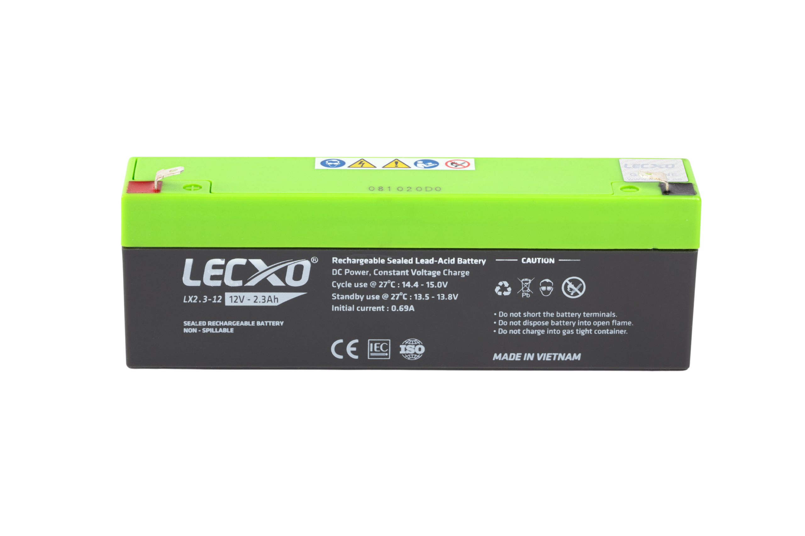 Rechargeable Sealed Lead Acid Battery 12V 2.3AH