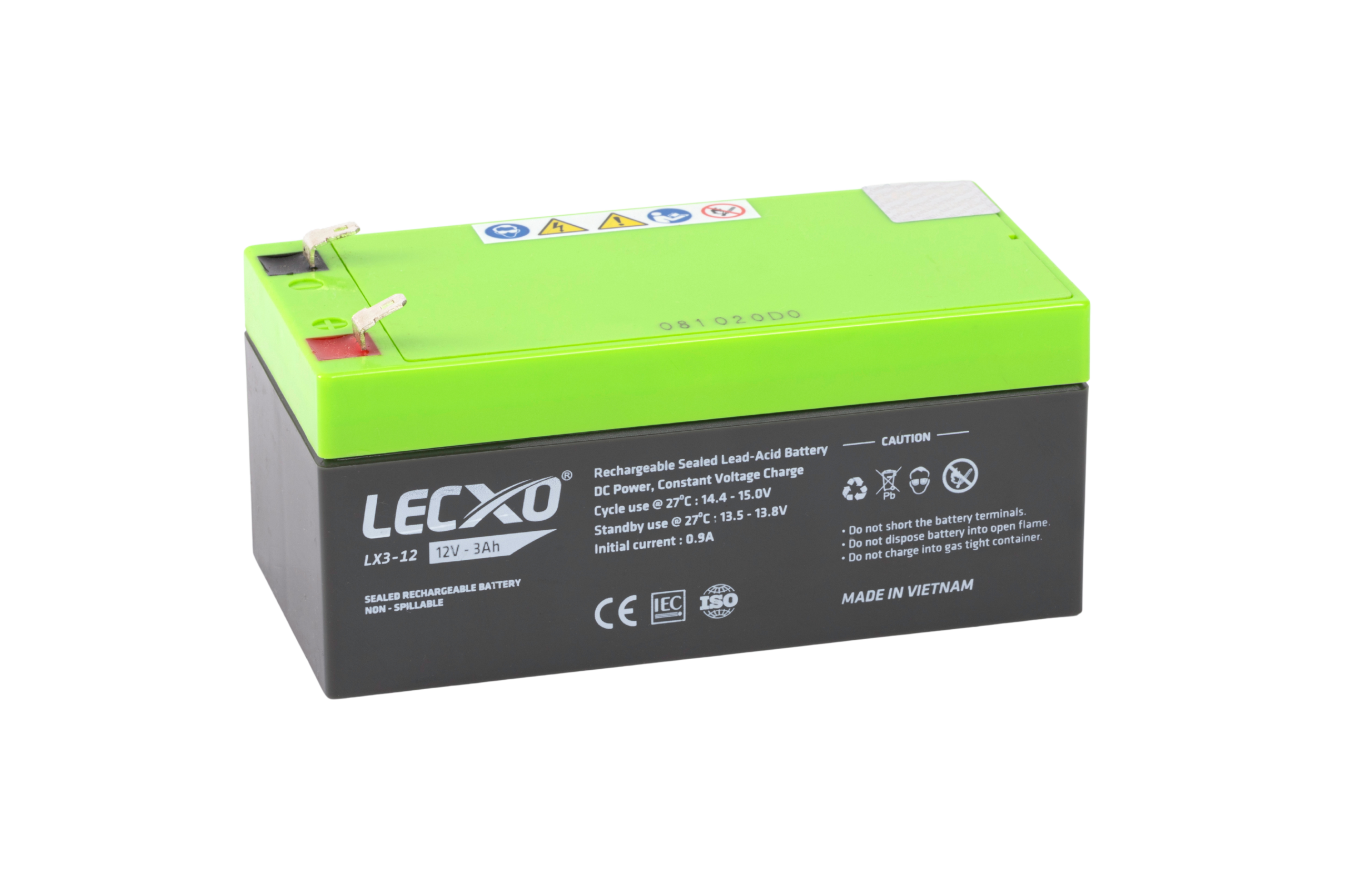 Rechargeable Sealed Lead Acid Battery 12V 3AH - Image 3