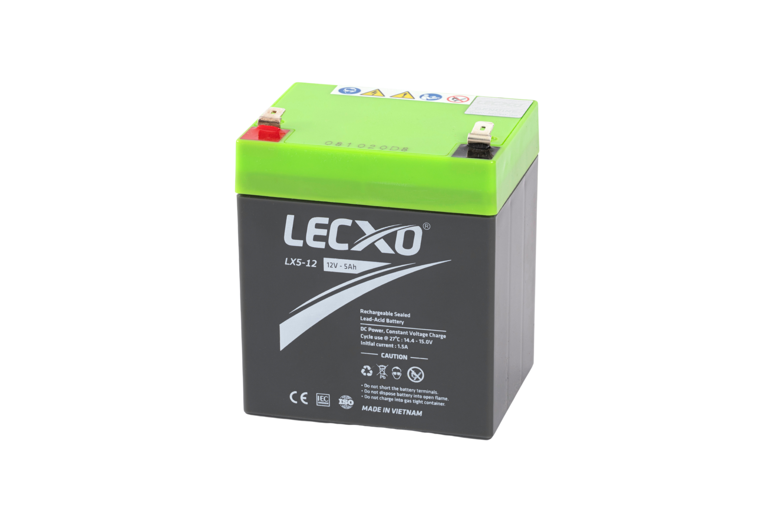 Rechargeable Sealed Lead Acid Battery 12V 5AH - Image 2