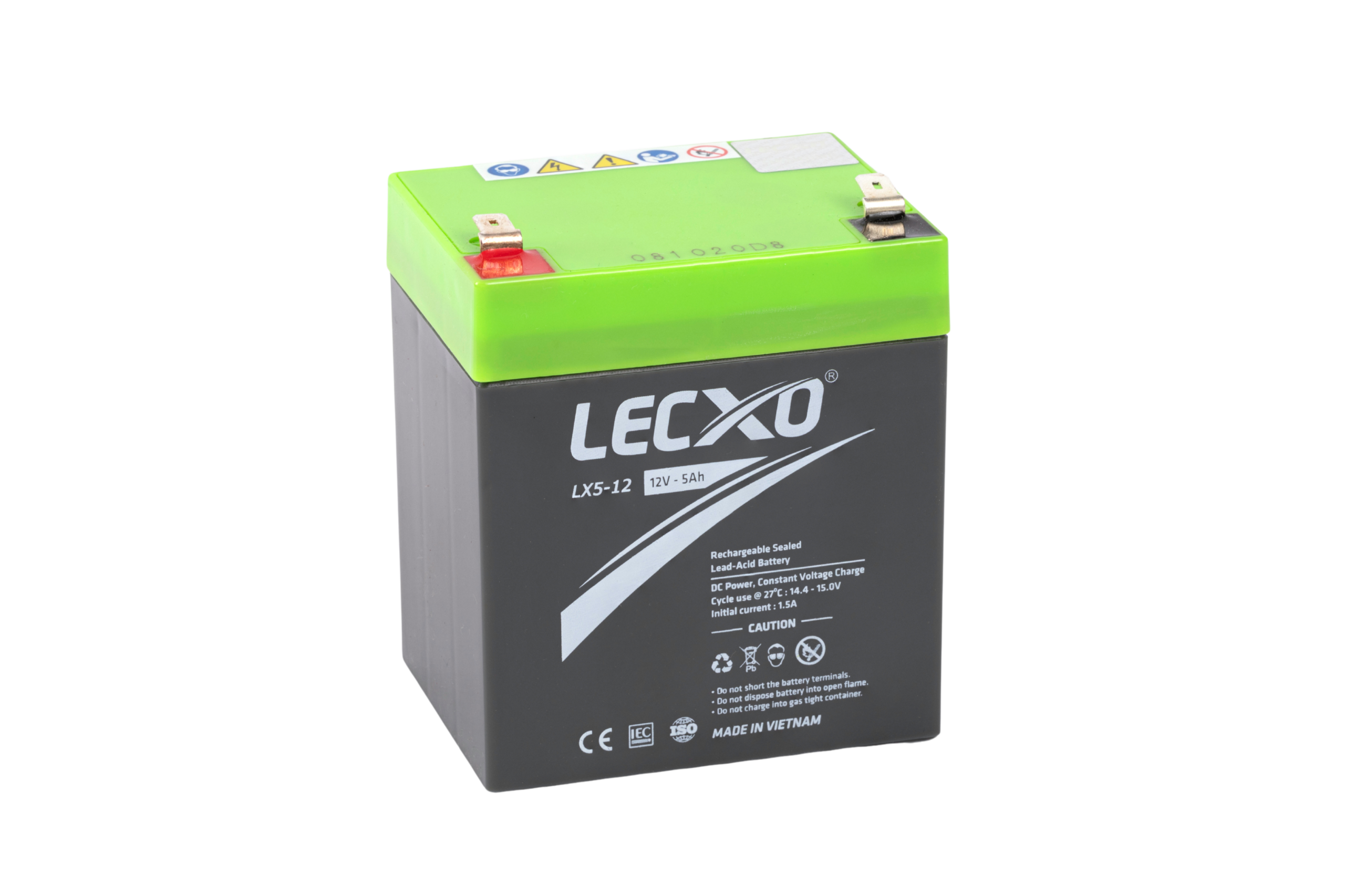 Rechargeable Sealed Lead Acid Battery 12V 5AH - Image 3