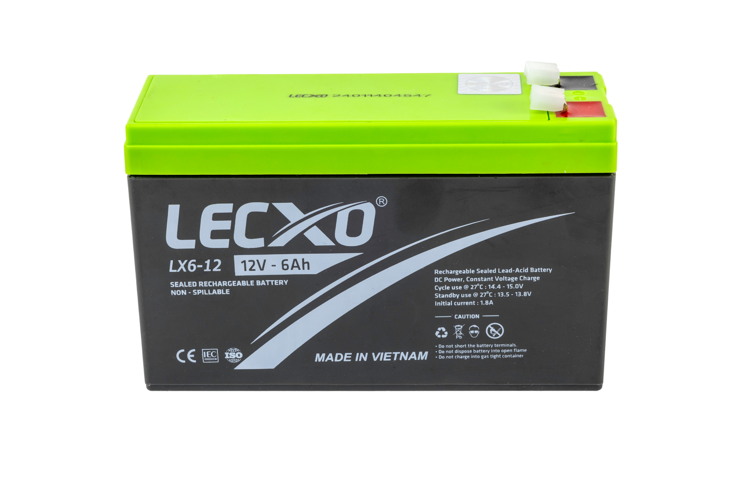 Rechargeable Sealed Lead Acid Battery 12V 6AH