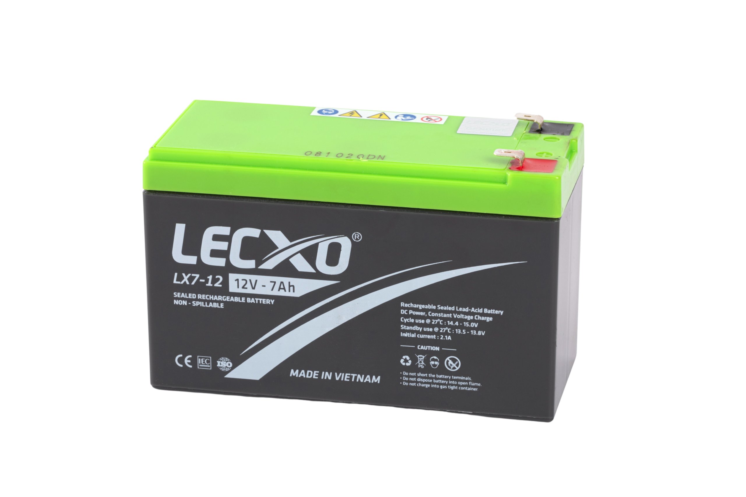 Rechargeable Sealed Lead Acid Battery 12V 7AH - Image 2