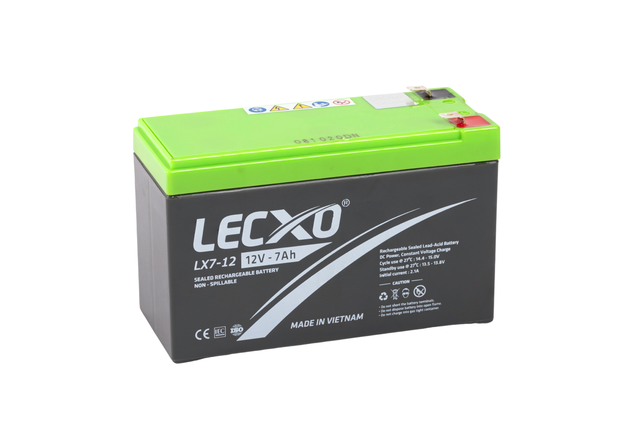 Rechargeable Sealed Lead Acid Battery 12V 7AH - Image 3