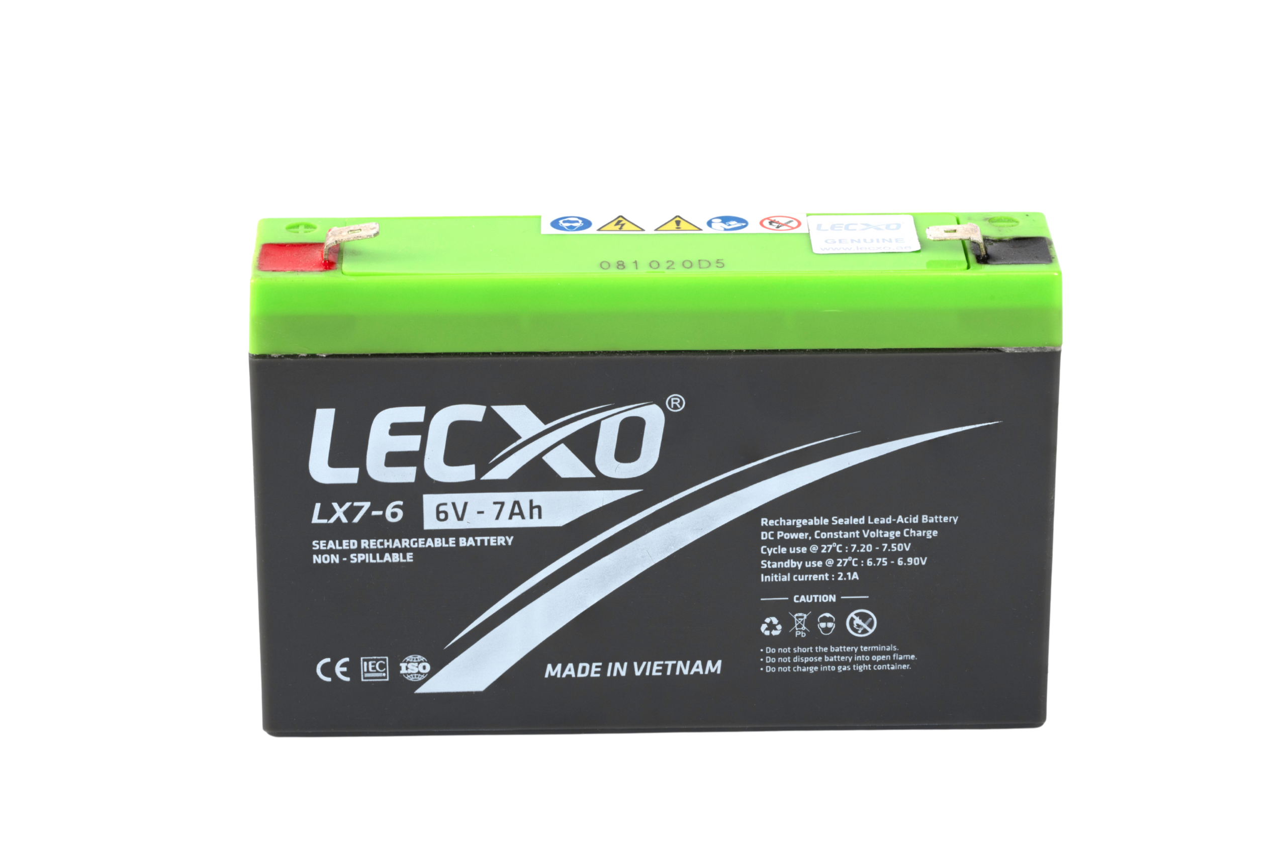 Rechargeable Sealed Lead Acid Battery 6V 7AH