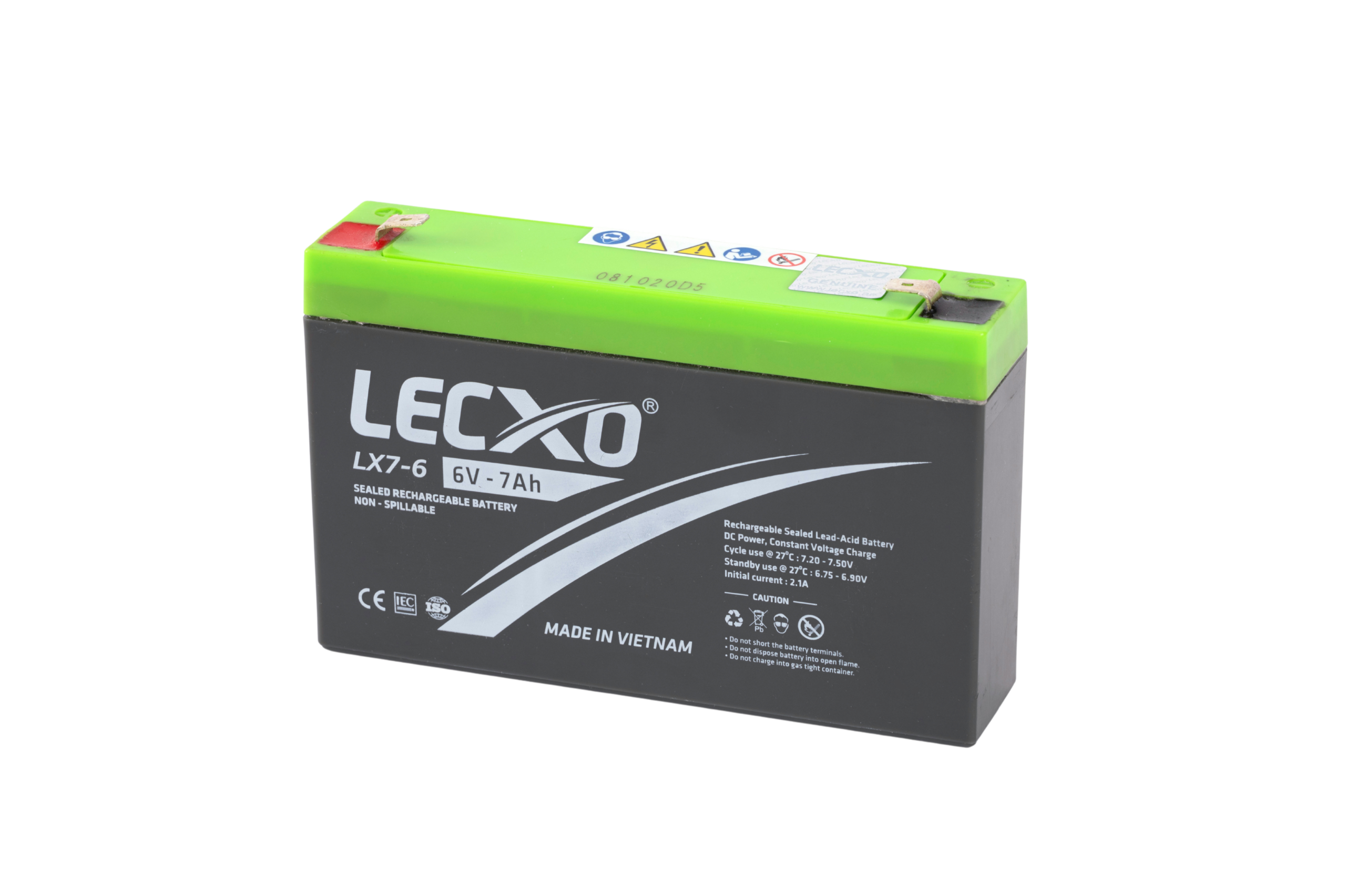 Rechargeable Sealed Lead Acid Battery 6V 7AH - Image 3