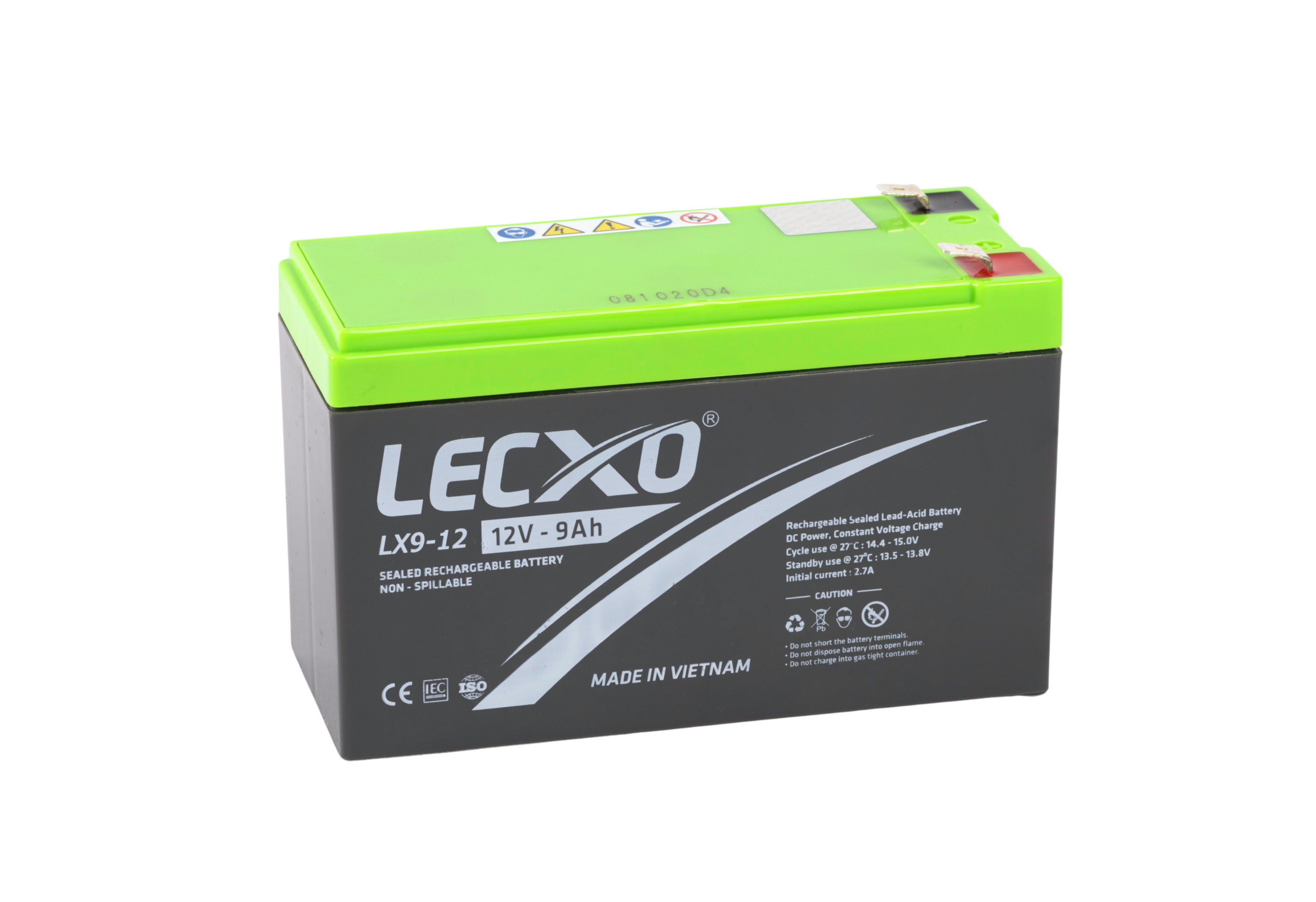 Rechargeable Sealed Lead Acid Battery 12V 9AH - Image 3