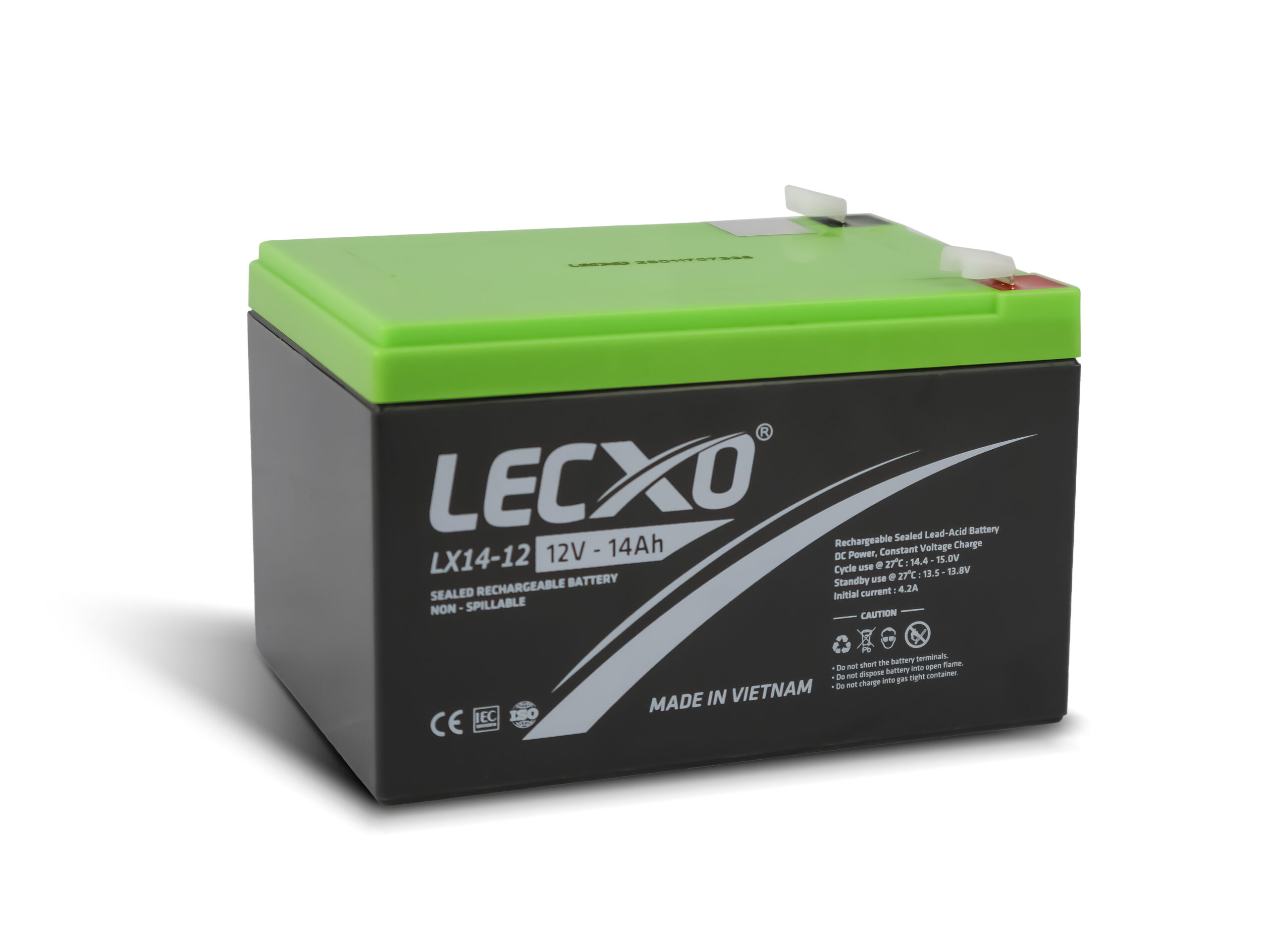 Rechargeable Sealed Lead Acid Battery 12V 14AH - Image 2