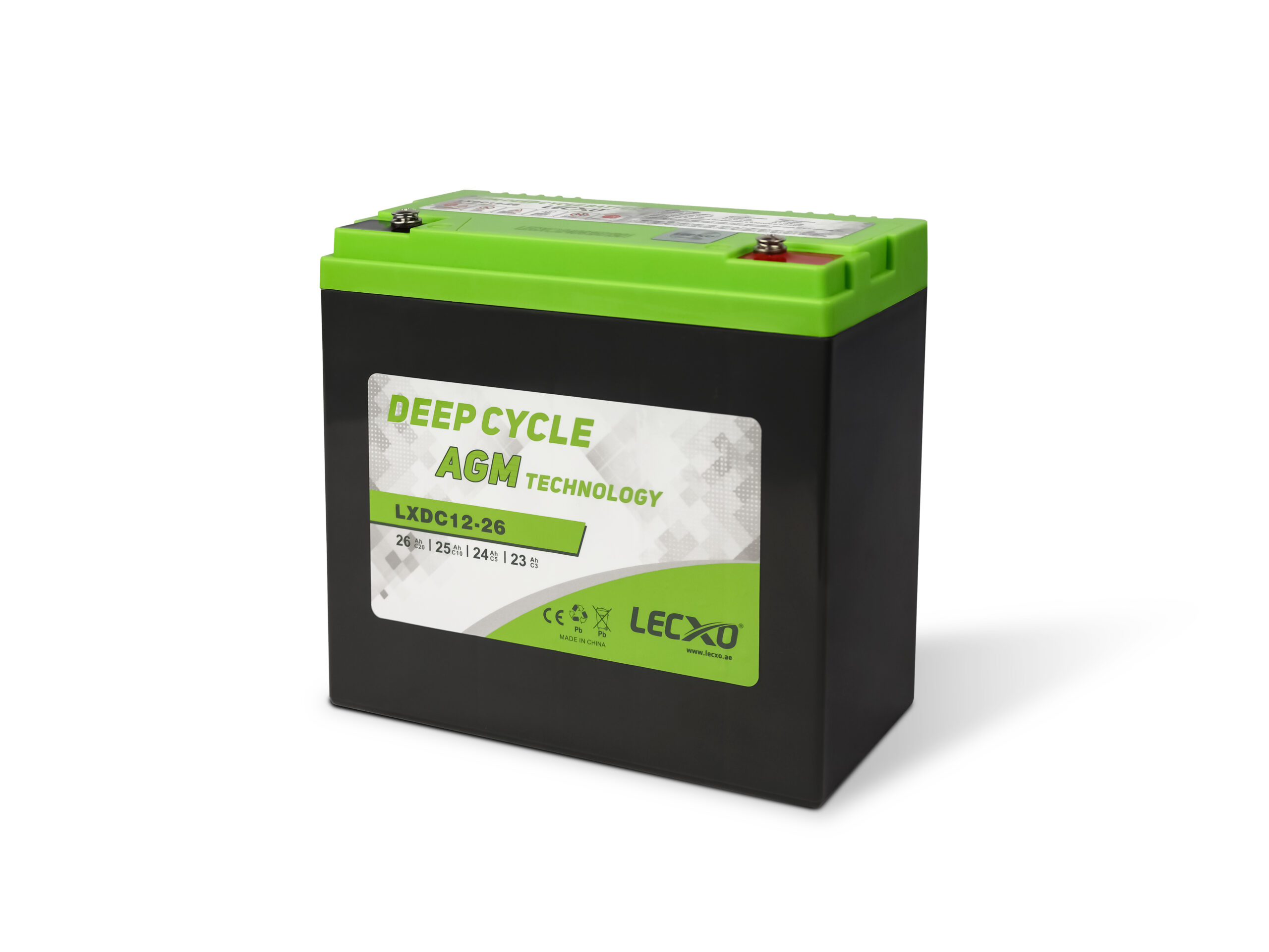Deep Cycle AGM Battery 12V 26AH - Image 2