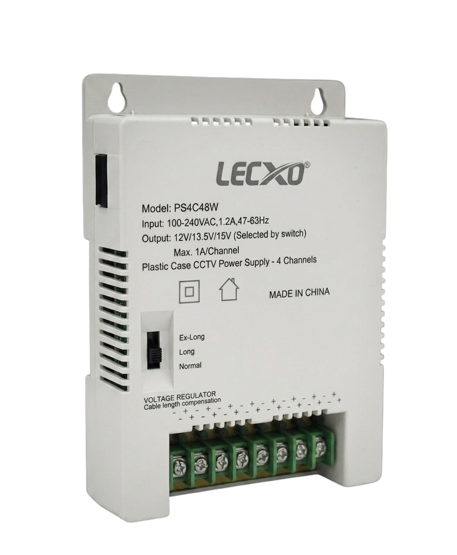CCTV Plastic Power Supply <br>48W 4-Channel - Image 2